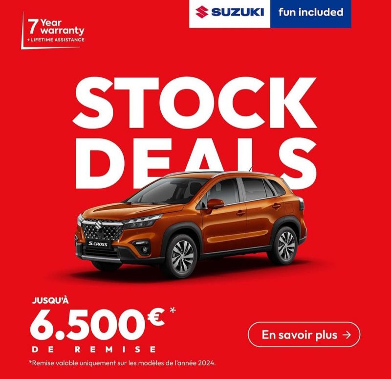Stock deals Suzuki!